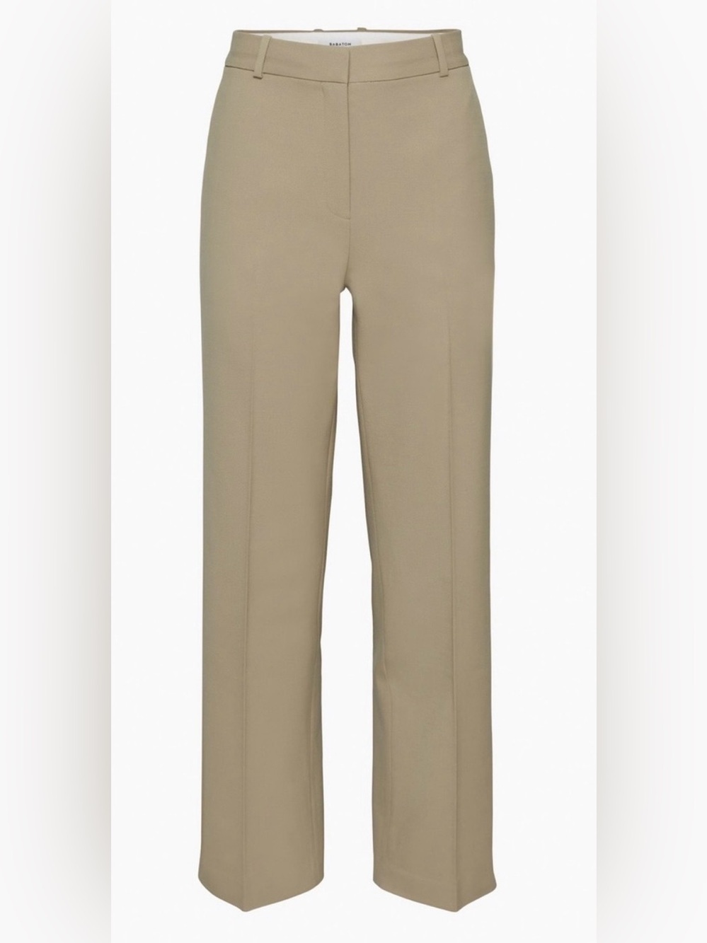 Aritzia Babaton City Wool Agency Pant Taupe Beige Tailored Trousers Size 2